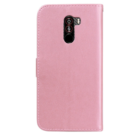 Rose Embossed Horizontal Flip PU Leather Case for Xiaomi Pocophone F1 , with Holder & Card Slots & Wallet, For Xiaomi Poco F1
