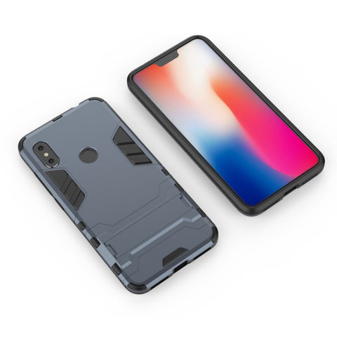 Shockproof PC + TPU  Case for Xiaomi Redmi Note 6, with Holder, Xiaomi Redmi Note 6