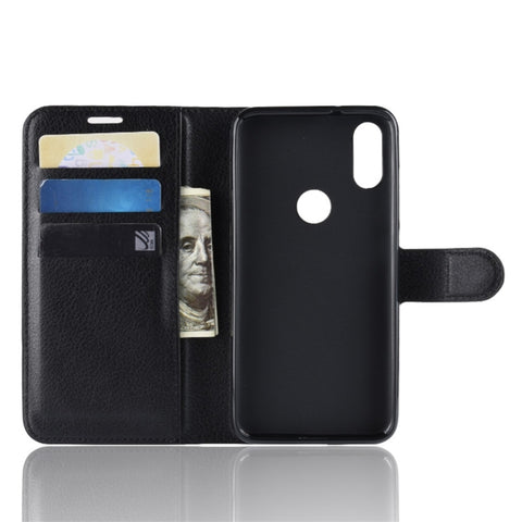 Litchi Texture Horizontal Flip Leather Case for Xiaomi Redmi Note 7, with Wallet & Holder & Card Slots, For Redmi Note 7