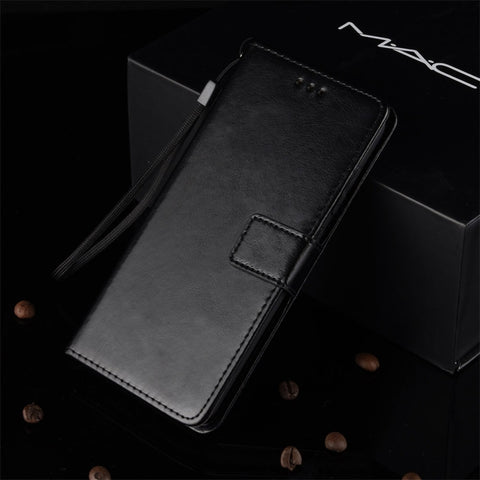 Crazy Horse Texture Horizontal Flip Leather Case for Xiaomi Redmi Note 7, with Holder & Card Slots & Wallet & Lanyard, For Redmi Note 7, Xiaomi Redmi Note 7, For Xiaomi Redmi Note 7 (Lanyard)