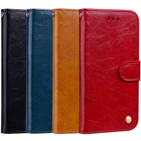 Business Style Oil Wax Texture Horizontal Flip Leather Case for Xiaomi Redmi S2, with Holder & Card Slots & Wallet, For Xiaomi S2