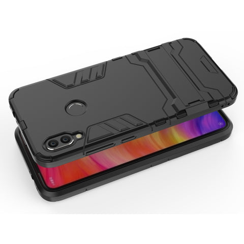 Shockproof PC + TPU Case for XiaoMi RedMi Note 7, with Holder, XiaoMi RedMi Note 7