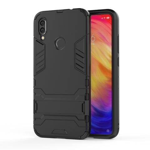 Shockproof PC + TPU Case for XiaoMi RedMi Note 7, with Holder, XiaoMi RedMi Note 7