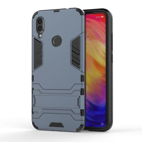 Shockproof PC + TPU Case for XiaoMi RedMi Note 7, with Holder, XiaoMi RedMi Note 7