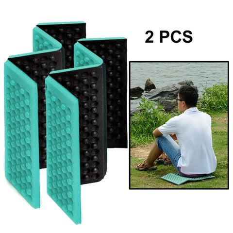 2 PCS Portable Folding Cellular Massage Cushion Outdoors Damp Proof Picnic Seat Mats EVA Pad, 2 PCS (Purple), 2 PCS (Red), 2 PCS (Dark green), 2 PCS (Grass green), 2 PCS (Orange), 2 PCS (Blue)