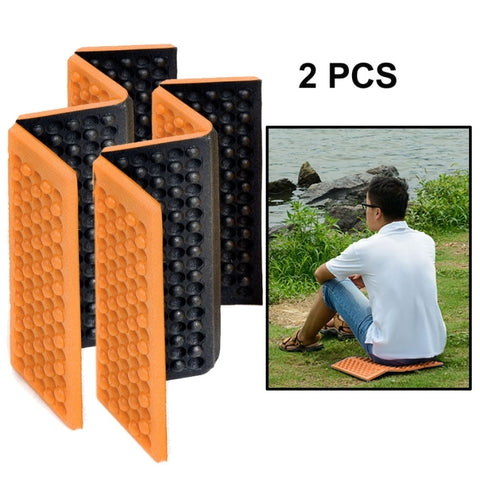 2 PCS Portable Folding Cellular Massage Cushion Outdoors Damp Proof Picnic Seat Mats EVA Pad, 2 PCS (Purple), 2 PCS (Red), 2 PCS (Dark green), 2 PCS (Grass green), 2 PCS (Orange), 2 PCS (Blue)
