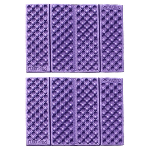 2 PCS Portable Folding Cellular Massage Cushion Outdoors Damp Proof Picnic Seat Mats EVA Pad, 2 PCS (Purple), 2 PCS (Red), 2 PCS (Dark green), 2 PCS (Grass green), 2 PCS (Orange), 2 PCS (Blue)