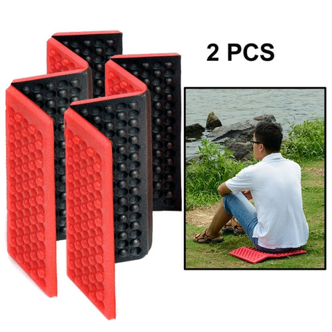 2 PCS Portable Folding Cellular Massage Cushion Outdoors Damp Proof Picnic Seat Mats EVA Pad, 2 PCS (Purple), 2 PCS (Red), 2 PCS (Dark green), 2 PCS (Grass green), 2 PCS (Orange), 2 PCS (Blue)