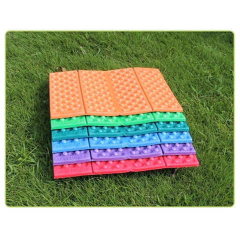 2 PCS Portable Folding Cellular Massage Cushion Outdoors Damp Proof Picnic Seat Mats EVA Pad, 2 PCS (Purple), 2 PCS (Red), 2 PCS (Dark green), 2 PCS (Grass green), 2 PCS (Orange), 2 PCS (Blue)
