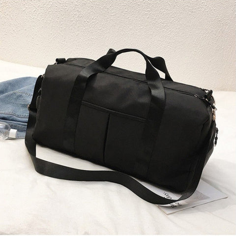 Soft Nylon Cloth Shoulder Sports Gym Yoga Handbag