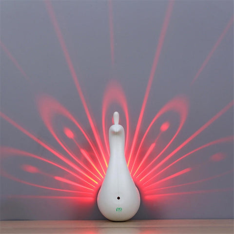 5V USB Powered Peacock LED Night Light