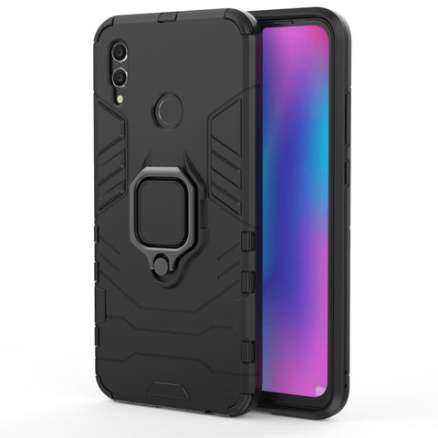 PC + TPU Shockproof Protective Case with Magnetic Ring Holder for Huawei Honor 10 Lite