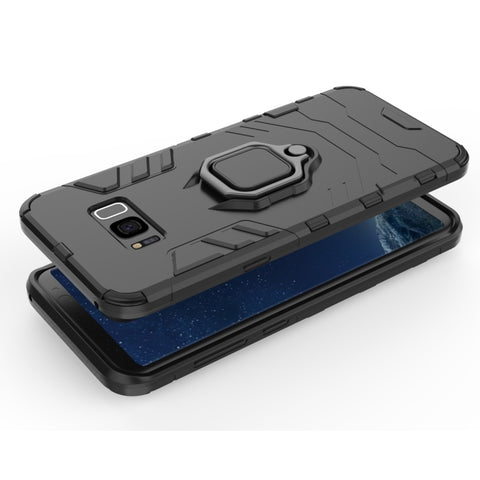 PC + TPU Shockproof Protective Case for Galaxy S8+, with Magnetic Ring Holder, For Galaxy S8+