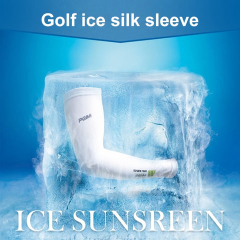 PGM Golf Ice Silk Sunscreen Sleeve for Men and Women (Color:Pink Size:XXL), M, L, XL, XXL