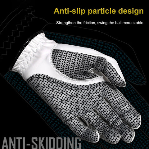 PGM Golf Sheepskin Anti-Slip Single Gloves for Men(Size: 27-Right Hand), Left Hand, Right Hand