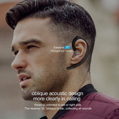 Ear-hanging Business Style Wireless Bluetooth Earphone Headset