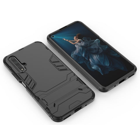Shockproof PC + TPU Case for Huawei Honor 20, with Holder, For Honor 20