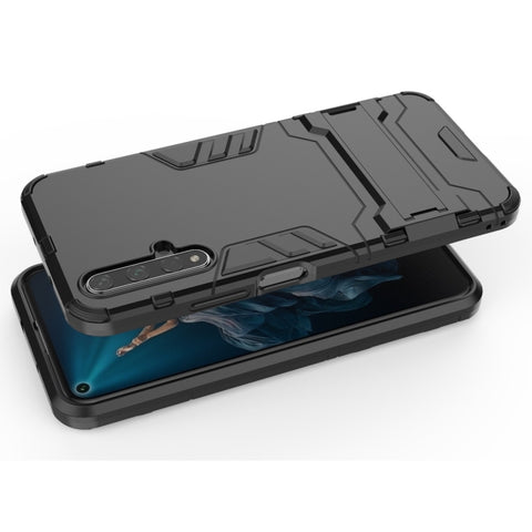 Shockproof PC + TPU Case for Huawei Honor 20, with Holder, For Honor 20