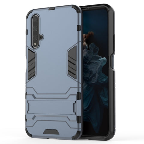 Shockproof PC + TPU Case for Huawei Honor 20, with Holder, For Honor 20
