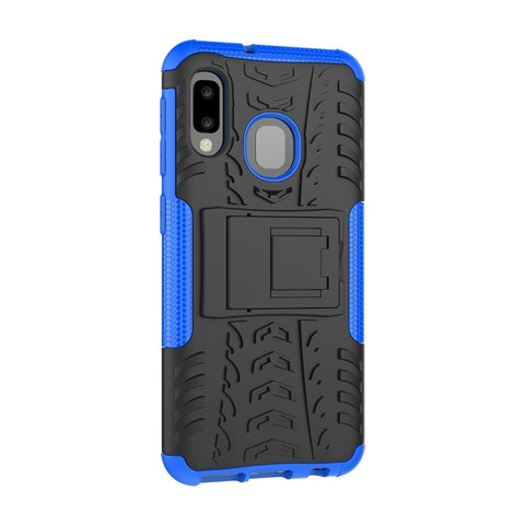 Tire Texture TPU+PC Shockproof Case for Galaxy A20e / A10e, with Holder, For Galaxy A20e