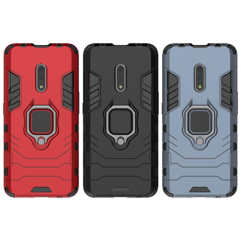 PC + TPU Shockproof Protective Case for OPPO K3 /Realme X, with Magnetic Ring Holder, For OPPO K3