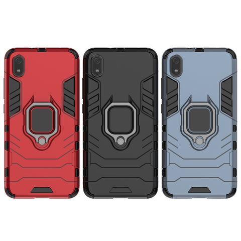 PC +TPU Shockproof Protective Case for Xiaomi Redmi 7A, with Magnetic Ring Holder, For Xiaomi Redmi 7A