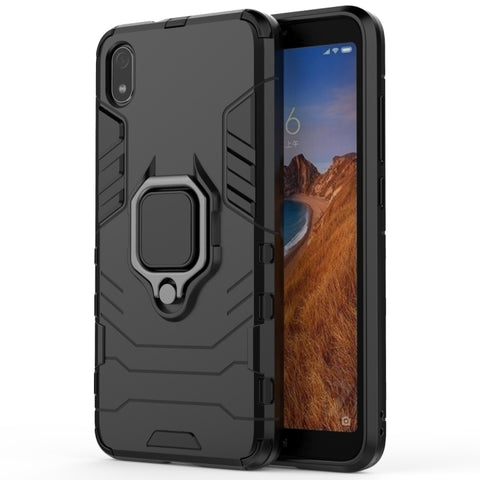 PC +TPU Shockproof Protective Case for Xiaomi Redmi 7A, with Magnetic Ring Holder, For Xiaomi Redmi 7A