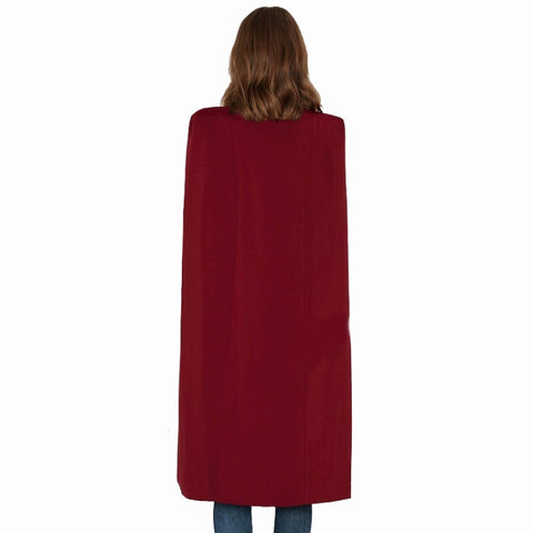 Women Casual Cape Unbuttoned Shawl Coat(Color:Pink Size:XL), S, M, L, XL, XXL