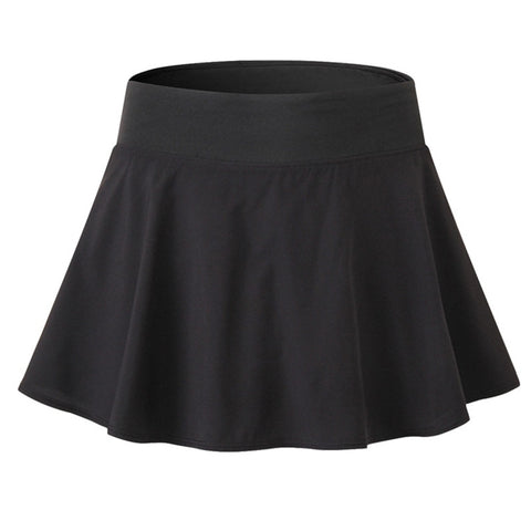 Tennis Dance Yoga Quick Drying Anti Light Lining Skirt Pants (Color:Rose Red Size:XXL), S, M, L, XL, XXL
