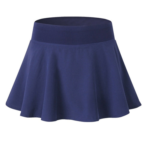 Tennis Dance Yoga Quick Drying Anti Light Lining Skirt Pants (Color:Rose Red Size:XXL), S, M, L, XL, XXL