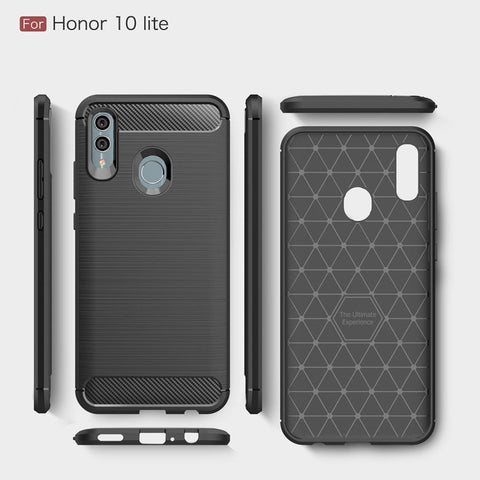 Carbon Fiber Texture TPU Shockproof Case For Huawei Honor 10 Lite / P Smart 2019, For Huawei Honor 10 Lite / P Smart 2019, Huawei Honor 10 Lite / P Smart 2019