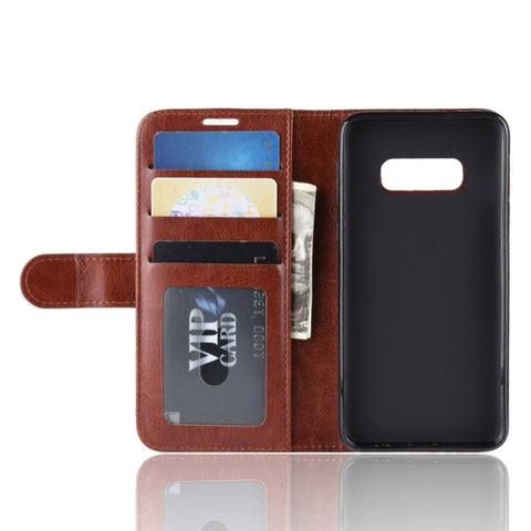 R64 Texture Horizontal Flip Leather Case For Galaxy S10e , For Galaxy S10e