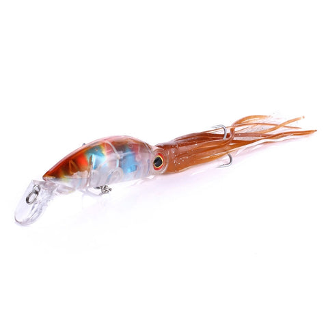 HENGJIA JIZ002 10cm/16.6g Big Octopus Squid Shaped Hard Baits Long Shot Fishing Lures Tackle Baits Fit Sea Fishing and Freshwater Fishing, JIZ002 A, JIZ002 B, JIZ002 C, JIZ002 D, JIZ002 E, JIZ002 F, JIZ002 G, JIZ002 H