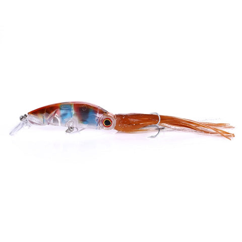 HENGJIA JIZ002 10cm/16.6g Big Octopus Squid Shaped Hard Baits Long Shot Fishing Lures Tackle Baits Fit Sea Fishing and Freshwater Fishing, JIZ002 A, JIZ002 B, JIZ002 C, JIZ002 D, JIZ002 E, JIZ002 F, JIZ002 G, JIZ002 H