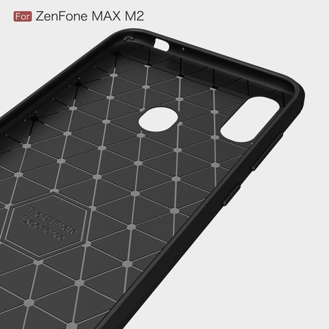 Brushed Texture Carbon Fiber Shockproof TPU Case for ASUS ZenFone Max (M2), For ASUS ZenFone Max (M2), ASUS ZenFone Max (M2)